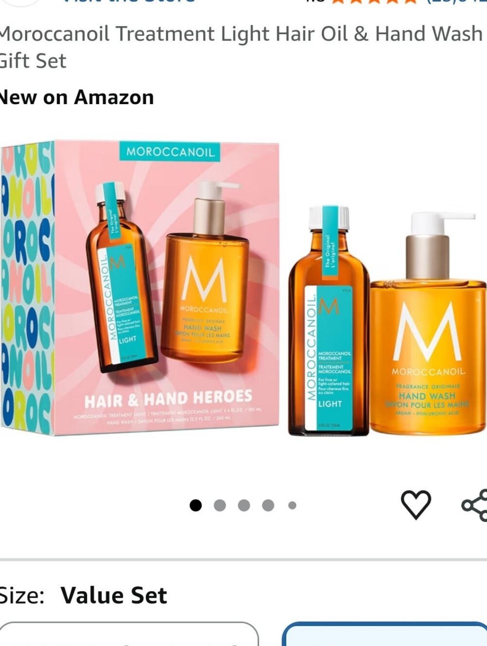 Moroccanoil Light Hair Oil & Hand Wash Gift Set